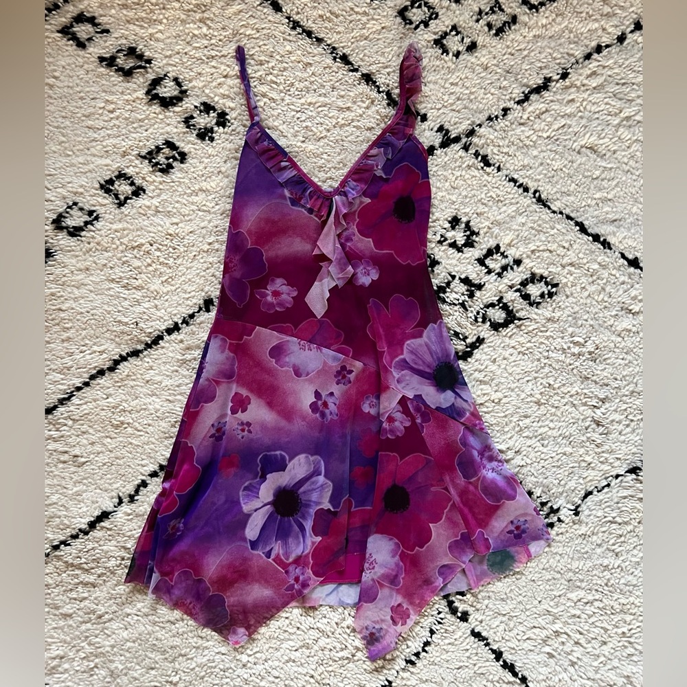 UO Y2K Mesh Mini Dress